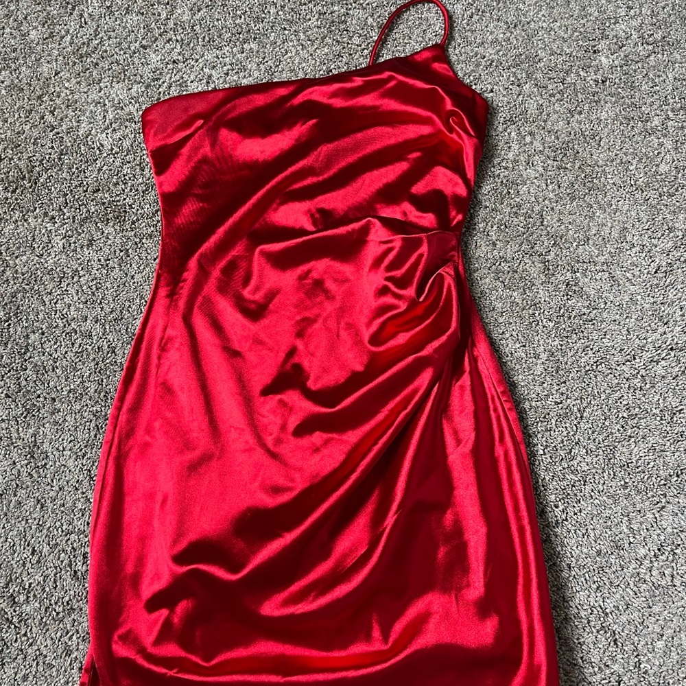 One Shoulder Windsor Dress